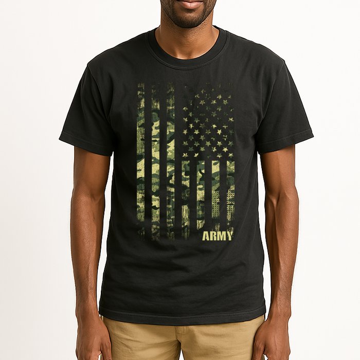 Distressed Army USA Flag Tall T-Shirt