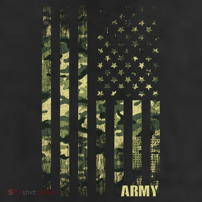 Distressed Army USA Flag 11oz C Handle Ceramic Mug
