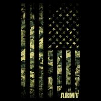 Distressed Army USA Flag Flat Bill Trucker Hat