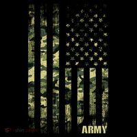 Distressed Army USA Flag 16 in Basic Backpack