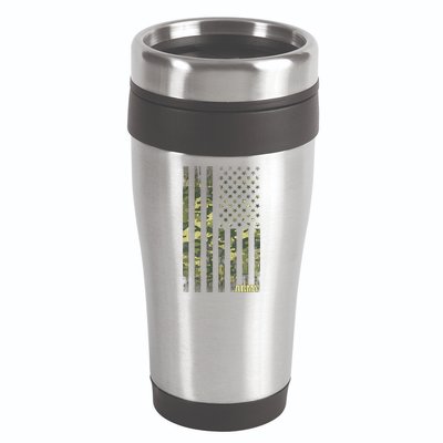 Distressed Army USA Flag 16oz Travel Tumbler