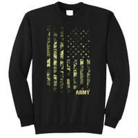 Distressed Army USA Flag Tall Sweatshirt