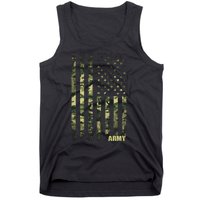 Distressed Army USA Flag Tank Top