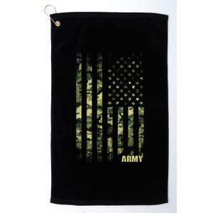 Distressed Army USA Flag Platinum Collection Golf Towel