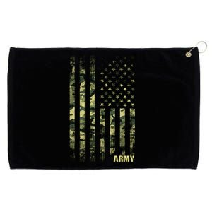 Distressed Army USA Flag Grommeted Golf Towel