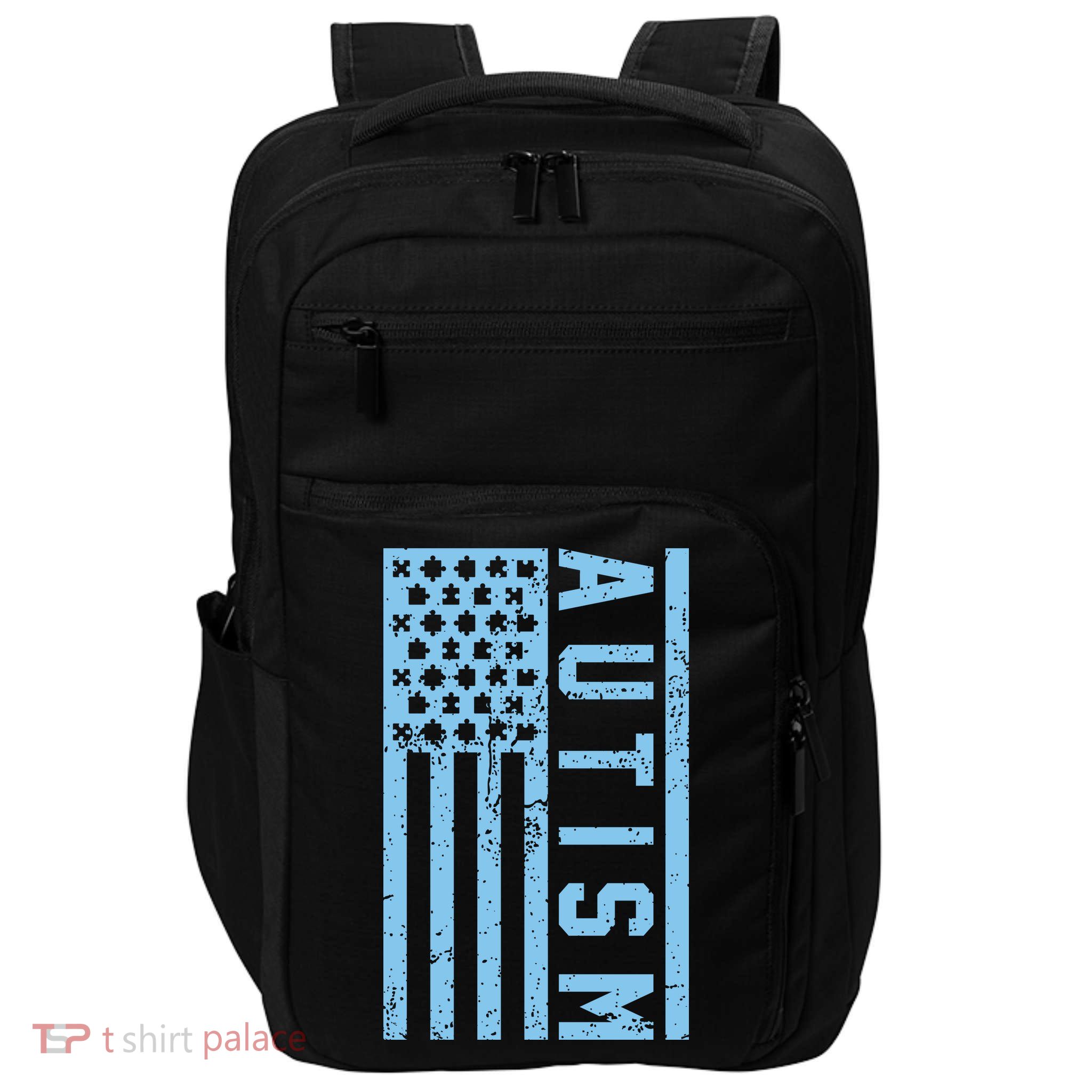 Distressed Autism Flag Impact Tech Backpack