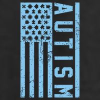 Distressed Autism Flag Adult Drive Performance Visor