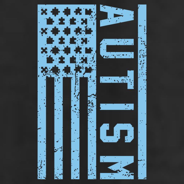 Distressed Autism Flag Adult Drive Performance Visor