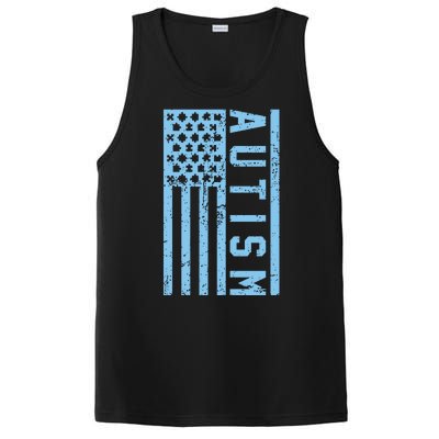 Distressed Autism Flag PosiCharge Competitor Tank