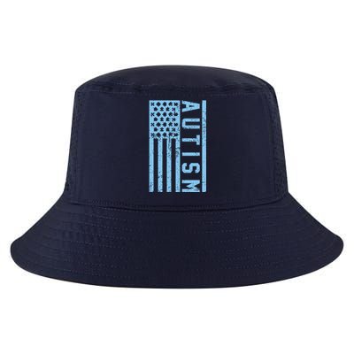 Distressed Autism Flag Cool Comfort Performance Bucket Hat