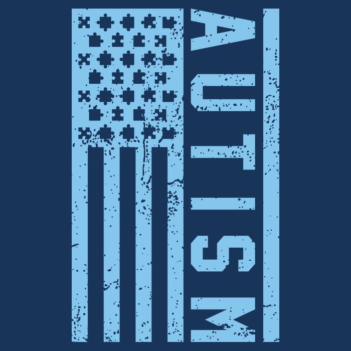 Distressed Autism Flag Cool Comfort Performance Bucket Hat