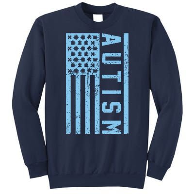 Distressed Autism Flag Sweatshirt