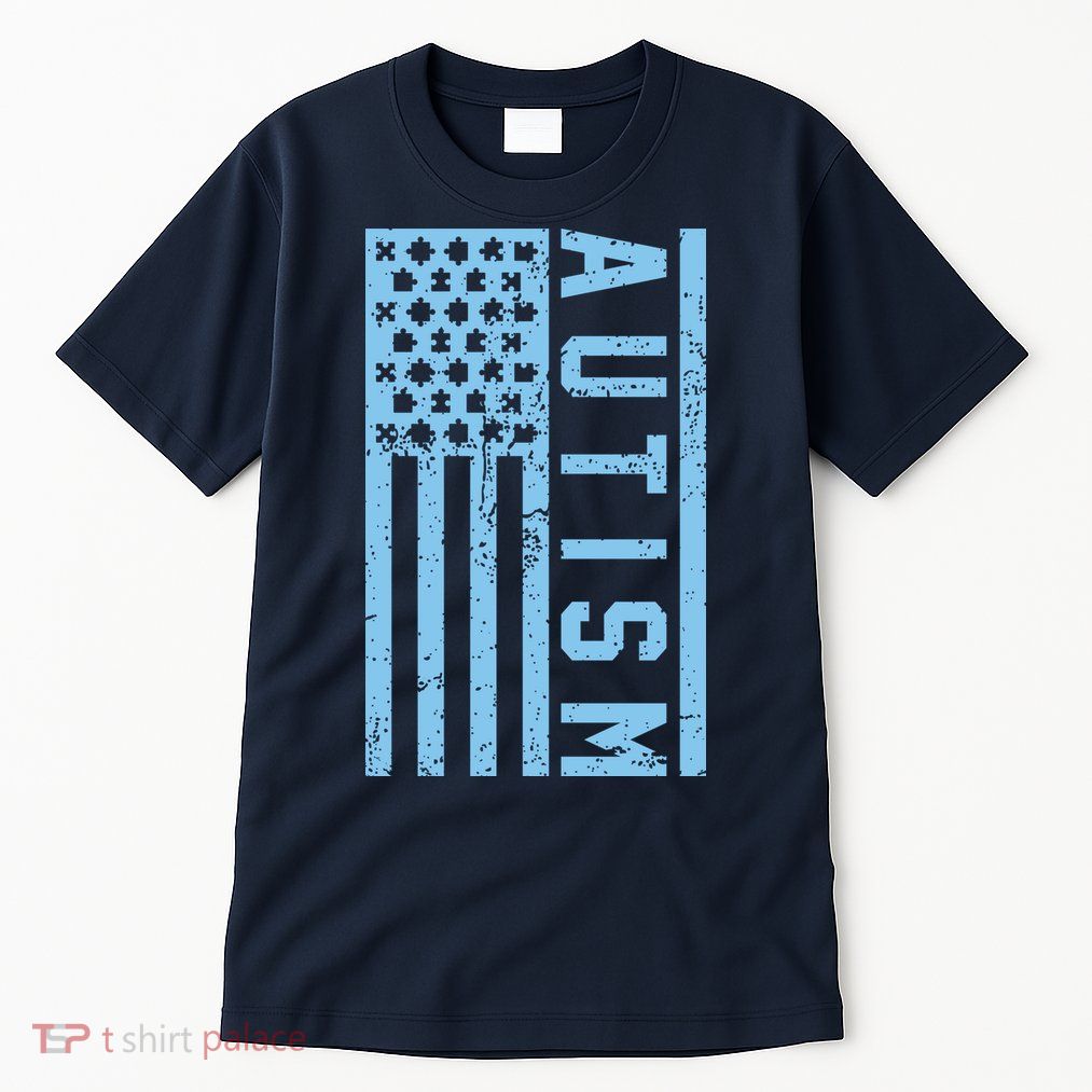Distressed Autism Flag Tall T-Shirt