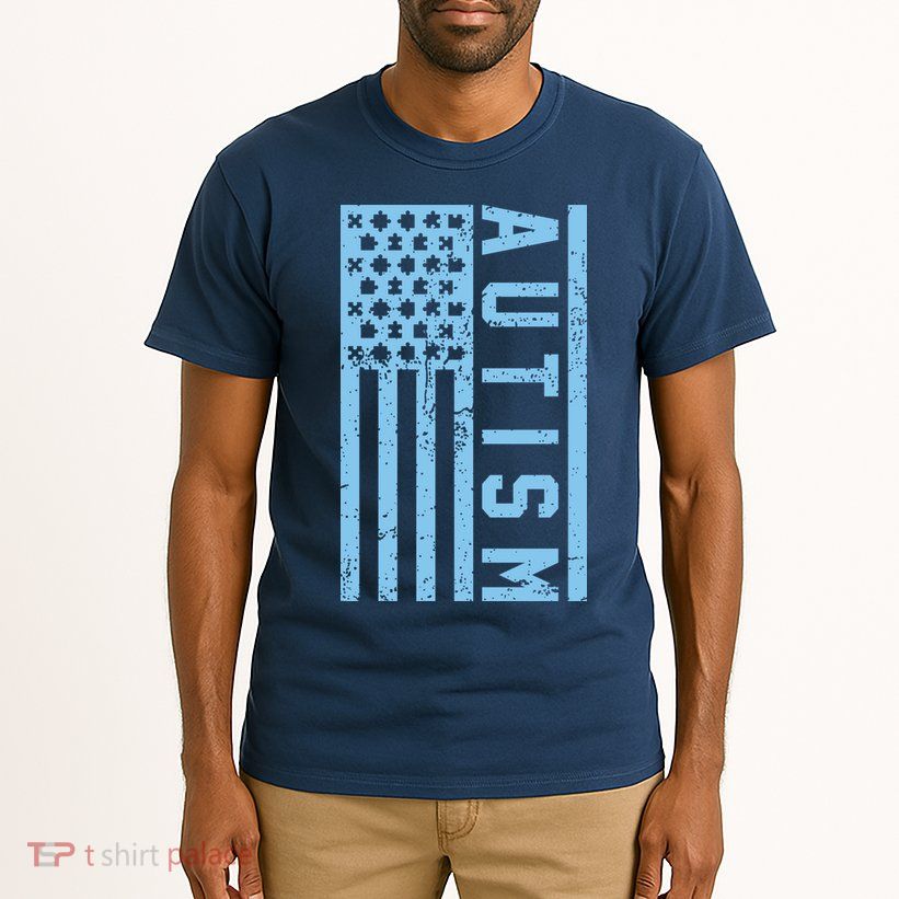 Distressed Autism Flag Tall T-Shirt