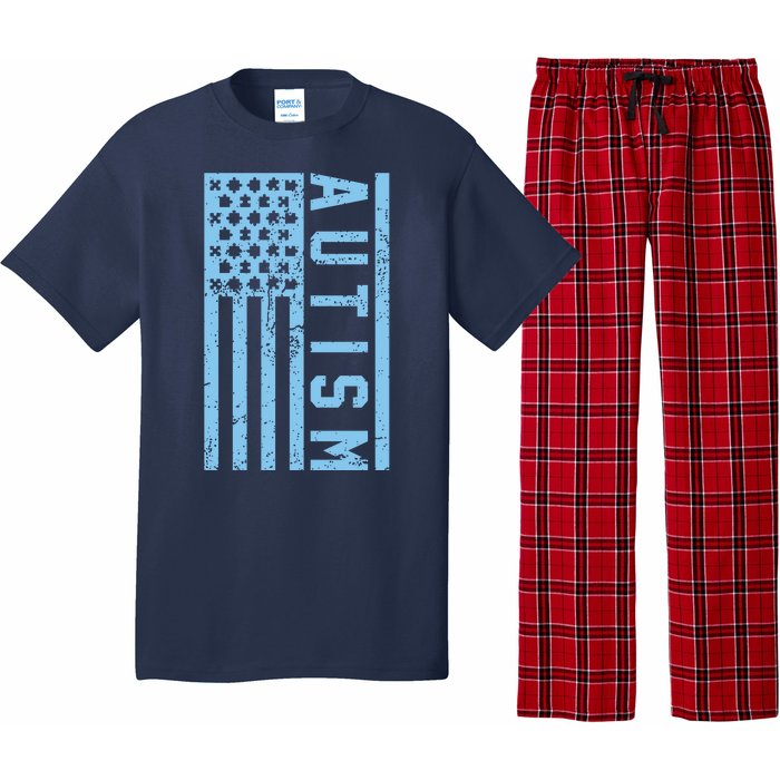 Distressed Autism Flag Pajama Set