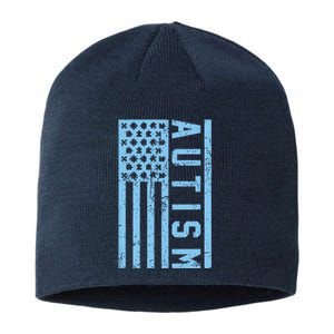 Distressed Autism Flag Sustainable Beanie