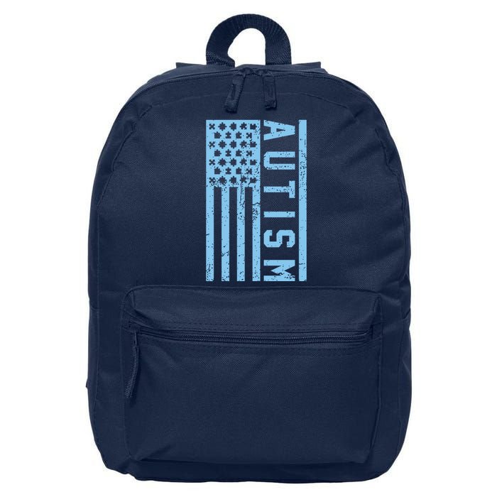 Distressed Autism Flag 16 in Basic Backpack