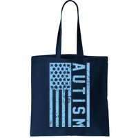 Distressed Autism Flag Tote Bag