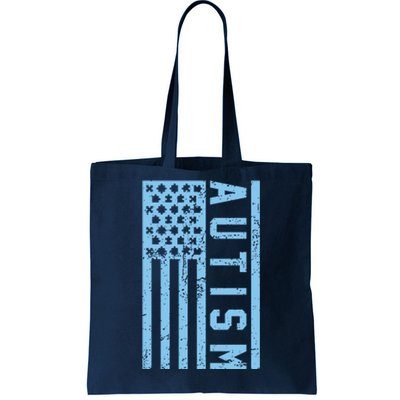 Distressed Autism Flag Tote Bag