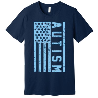 Distressed Autism Flag Premium T-Shirt