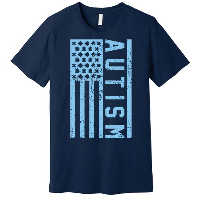 Distressed Autism Flag Premium T-Shirt