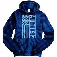 Distressed Autism Flag Tie Dye Hoodie