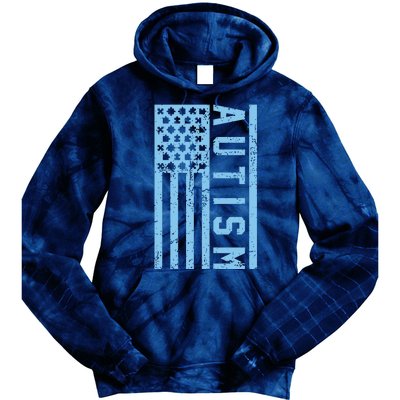 Distressed Autism Flag Tie Dye Hoodie