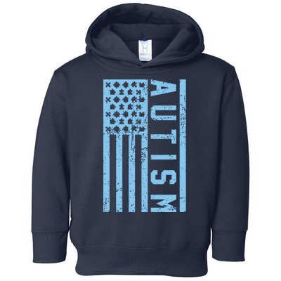 Distressed Autism Flag Toddler Hoodie