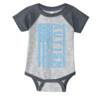 Distressed Autism Flag Infant Baby Jersey Bodysuit