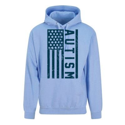 Distressed Autism Flag Unisex Surf Hoodie