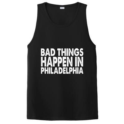Distressed Bad Things Happen In Philadelphia PosiCharge Competitor Tank