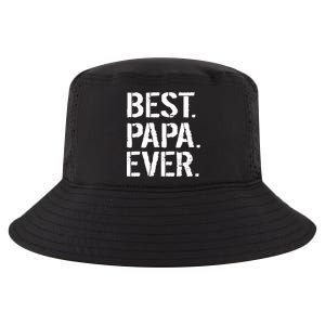 Distressed Best Papa Ever Father's Day Cool Comfort Performance Bucket Hat