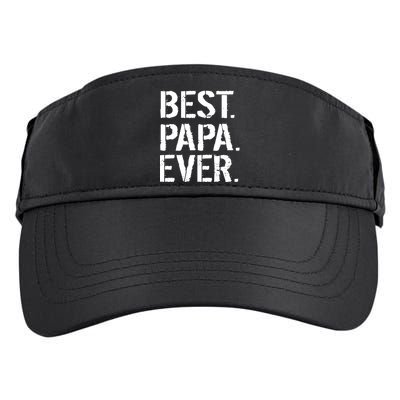 Distressed Best Papa Ever Father's Day Adult Drive Performance Visor