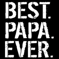 Distressed Best Papa Ever Father's Day 16 in Basic Backpack