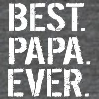 Distressed Best Papa Ever Father's Day 7 Panel Mesh Trucker Snapback Hat