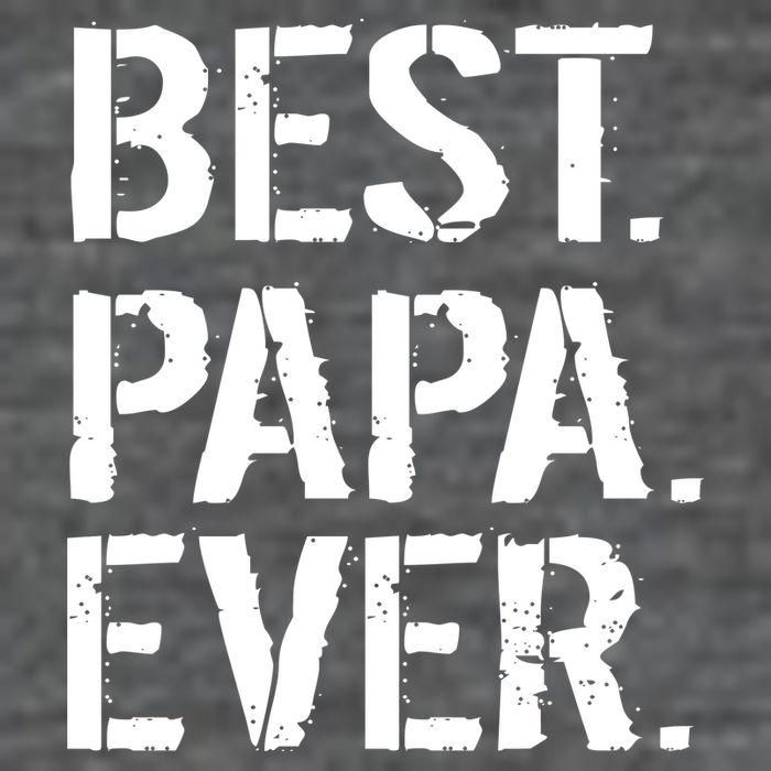 Distressed Best Papa Ever Father's Day 7 Panel Mesh Trucker Snapback Hat