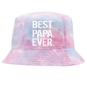 Distressed Best Papa Ever Father's Day Tie-Dyed Bucket Hat