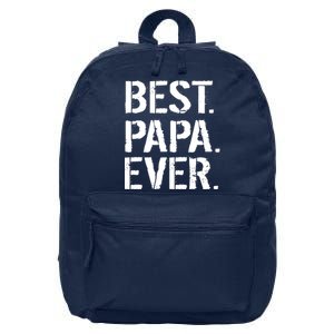 Distressed Best Papa Ever Father's Day 16 in Basic Backpack