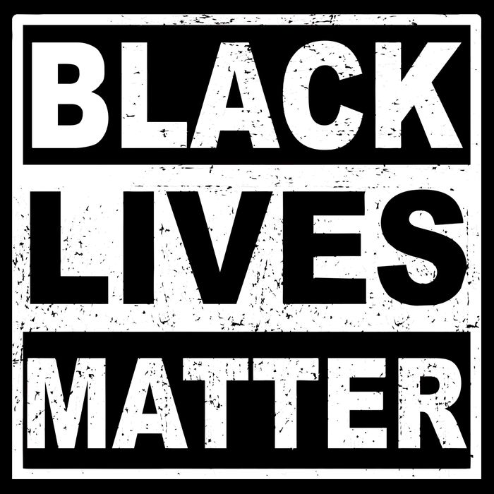 Distressed Black Lives Matter Logo Apron