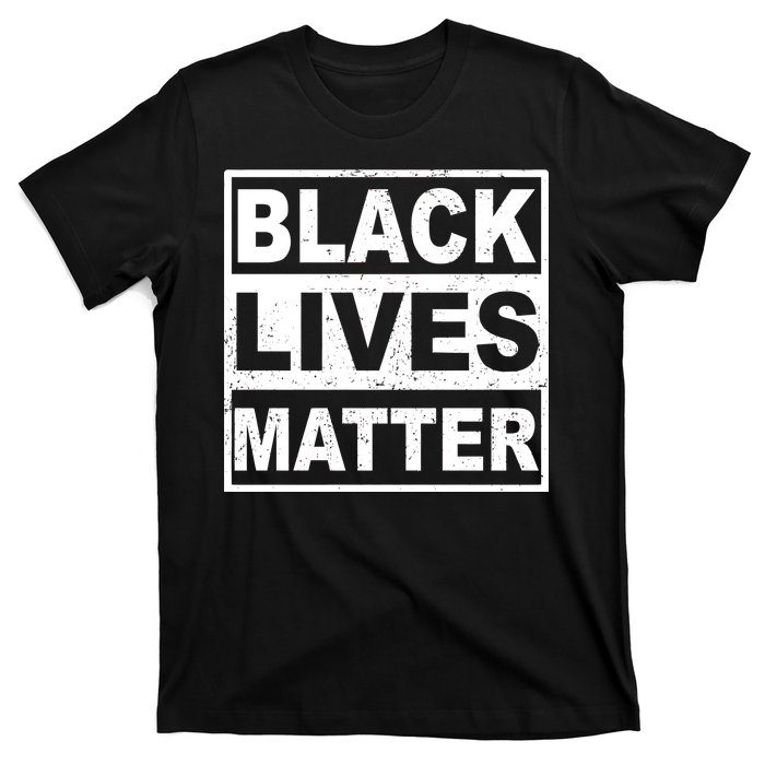 Distressed Black Lives Matter Logo T-Shirt