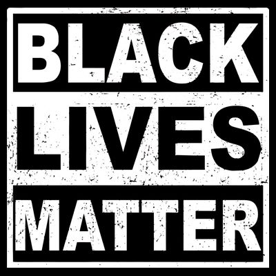 Distressed Black Lives Matter Logo T-Shirt