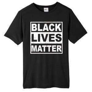 Distressed Black Lives Matter Logo Tall Fusion ChromaSoft Performance T-Shirt