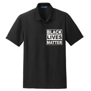 Distressed Black Lives Matter Logo Dry Zone Grid Polo