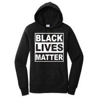 Distressed Black Lives Matter Logo Women's Pullover Hoodie