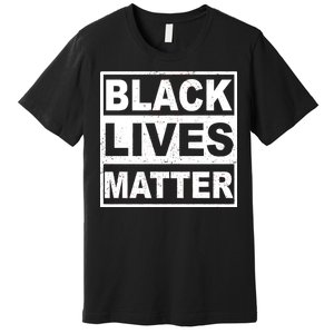 Distressed Black Lives Matter Logo Premium T-Shirt