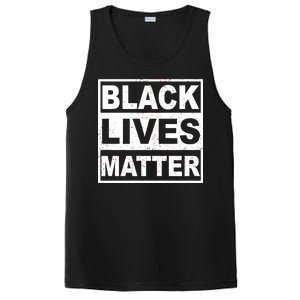 Distressed Black Lives Matter Logo PosiCharge Competitor Tank