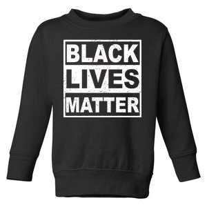 Distressed Black Lives Matter Logo Toddler Sweatshirt