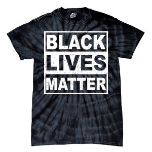 Distressed Black Lives Matter Logo Tie-Dye T-Shirt