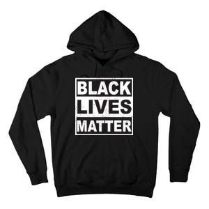 Distressed Black Lives Matter Logo Tall Hoodie