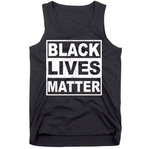 Distressed Black Lives Matter Logo Tank Top